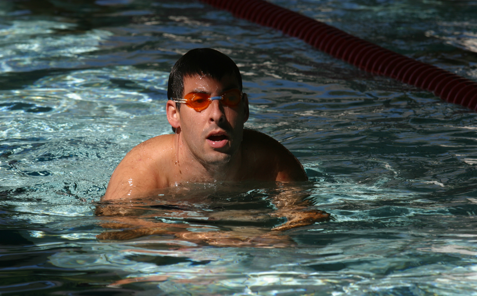 Lane swimming