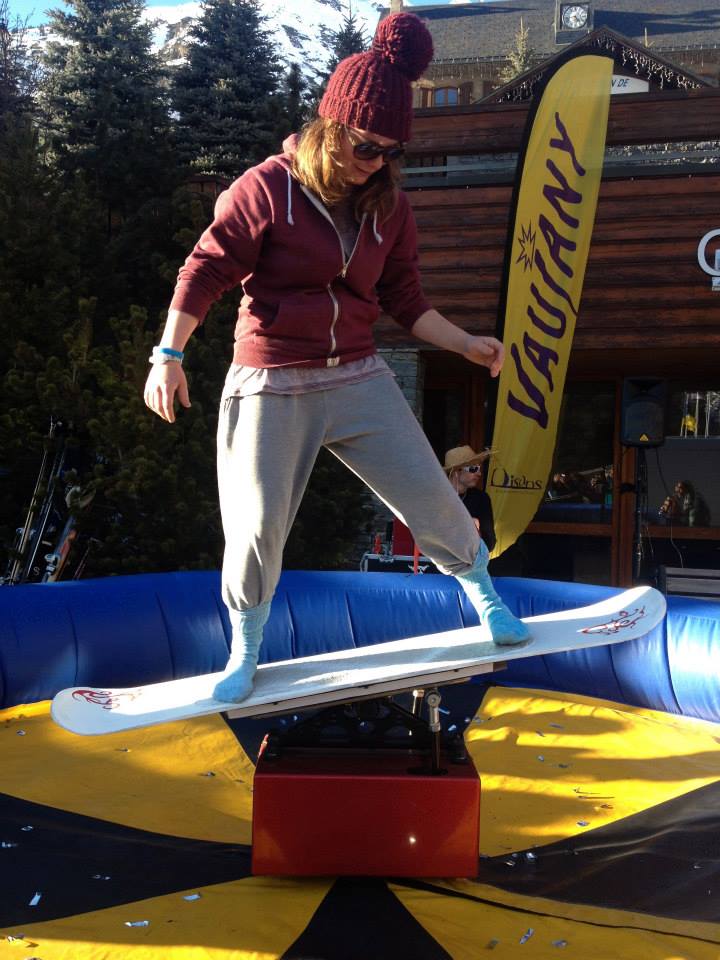 Try out snowboarding
