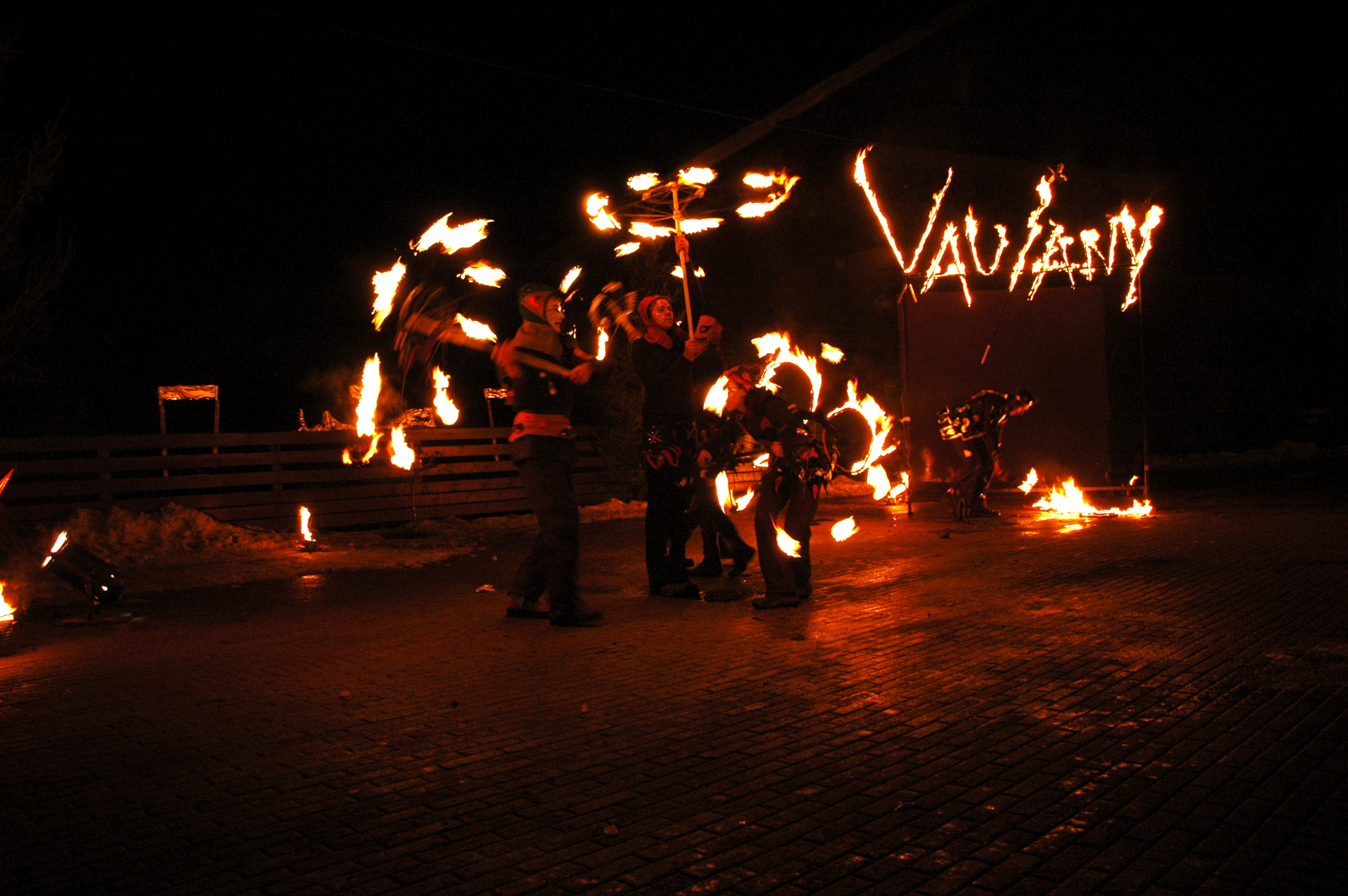 Fire dancers