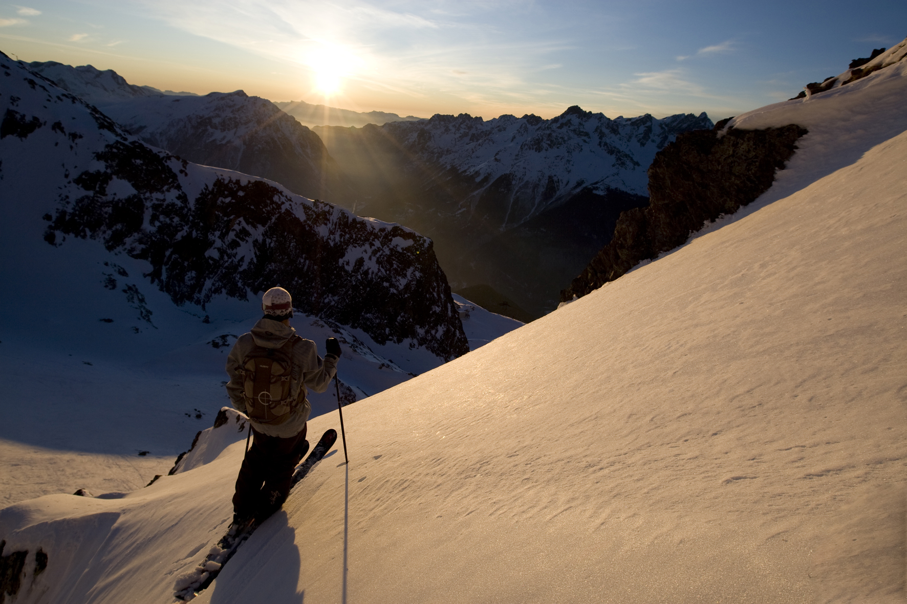 Skiing on the edge